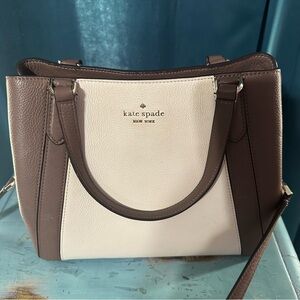 Kate Spade Jackson 3 Compartment Brown and Cream Women's Bag